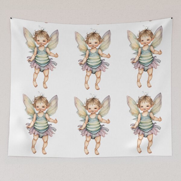 Item preview, Baby Fairy Toddler Enchanting Watercolor Graphic of Mystic World  designed and sold by dcohea.