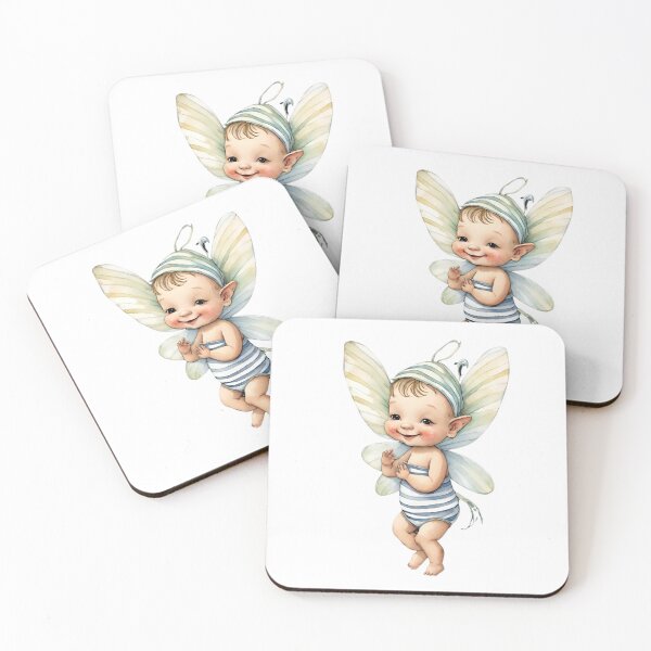 Item preview, Baby Fairy Toddler Enchanting Watercolor Graphic of Mystic World  designed and sold by dcohea.