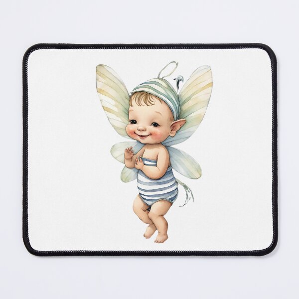 Item preview, Baby Fairy Toddler Enchanting Watercolor Graphic of Mystic World designed and sold by dcohea.