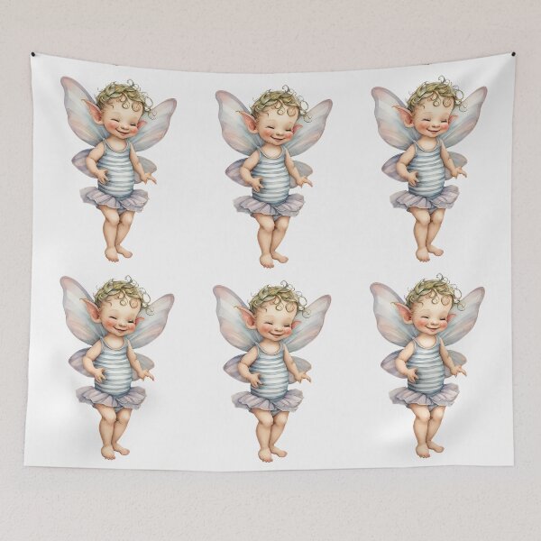 Item preview, Baby Fairy Toddler Enchanting Watercolor Graphic of Mystic World  designed and sold by dcohea.