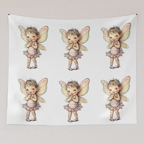 Item preview, Baby Fairy Toddler Enchanting Watercolor Graphic of Mystic World  designed and sold by dcohea.