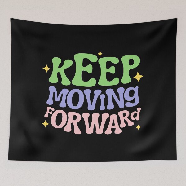 Item preview, keep moving forward designed and sold by itswallcraft.