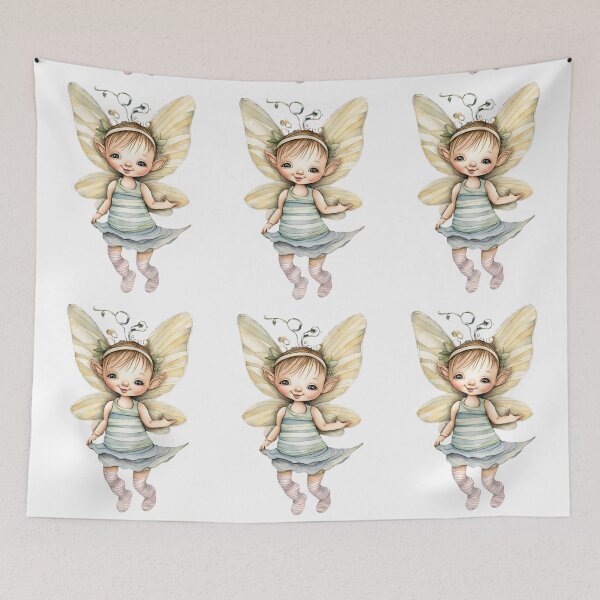 Item preview, Baby Fairy Toddler Enchanting Watercolor Graphic of Mystic World  designed and sold by dcohea.