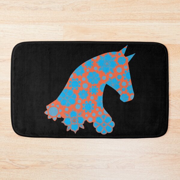 Item preview, Retro flower horse silhouette graphic designed and sold by NobizArtwerkz.