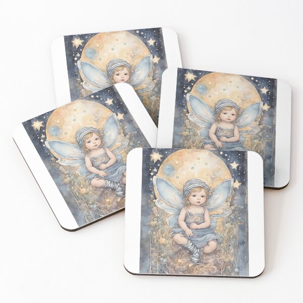 Item preview, Baby Fairy Toddler Enchanting Watercolor Graphic of Mystic World  designed and sold by dcohea.