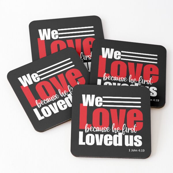 Item preview, Bible Passages About Love | We love because he first loved us designed and sold by bible-prints.
