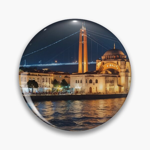 Item preview, Beautiful night scene of Bosphorus Istanbul designed and sold by Imagetore.