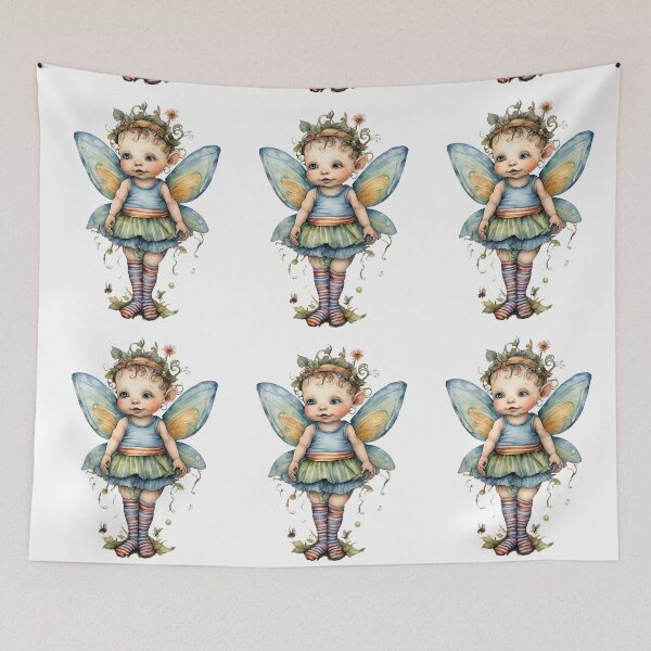 Item preview, Baby Fairy Toddler Enchanting Watercolor Graphic of Mystic World  designed and sold by dcohea.