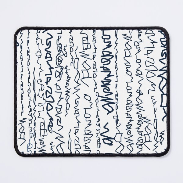 Item preview, Abstract writing Black and White designed and sold by NAERENA.