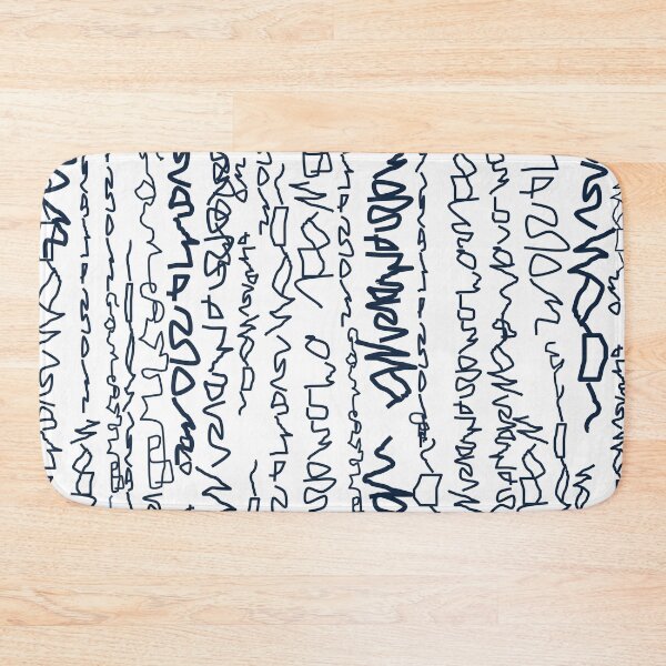 Item preview, Abstract writing Black and White designed and sold by NAERENA.
