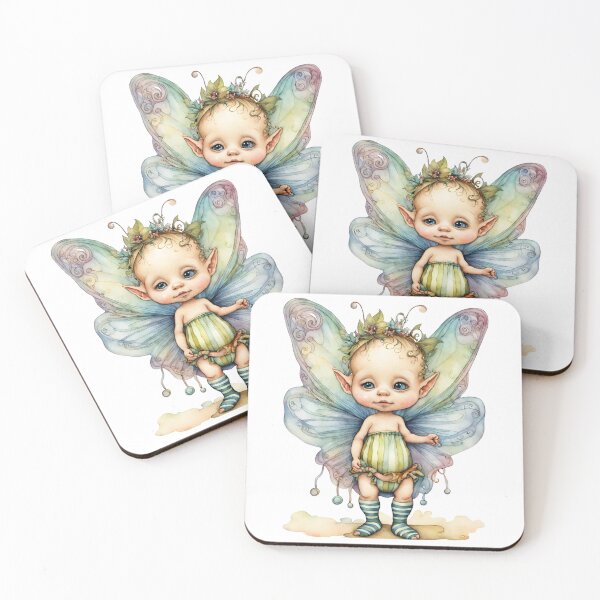 Item preview, Baby Fairy Toddler Enchanting Watercolor Graphic of Mystic World  designed and sold by dcohea.