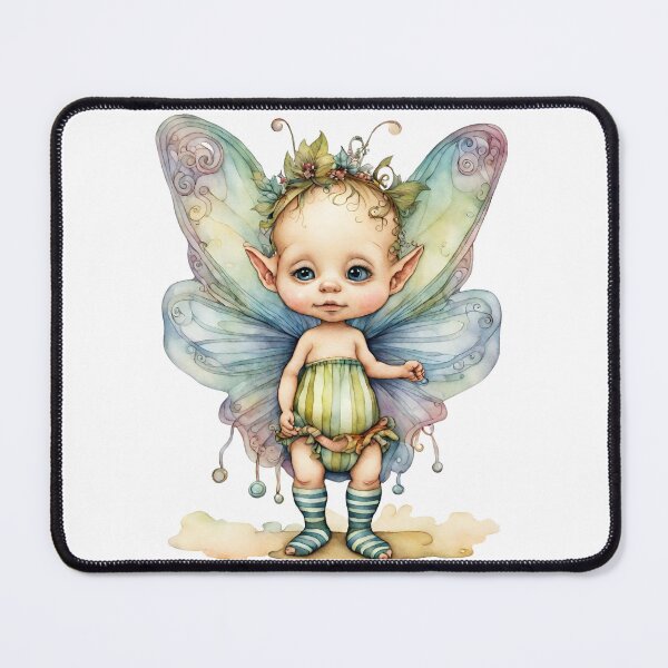 Item preview, Baby Fairy Toddler Enchanting Watercolor Graphic of Mystic World designed and sold by dcohea.