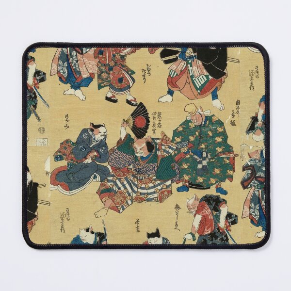 Item preview, Utagawa Kuniyoshi - Cats Japanese Painting designed and sold by schwarzkerpf.