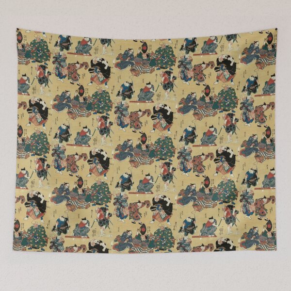 Item preview, Utagawa Kuniyoshi - Cats Japanese Painting designed and sold by schwarzkerpf.