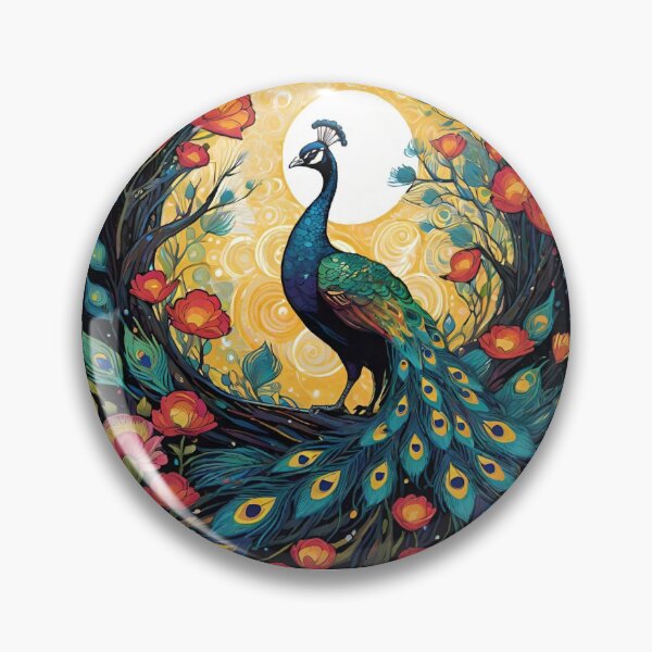 Artikelvorschau, Pfau, Sonne und Blumen. entworfen und verkauft von Elena Dunaeva.
