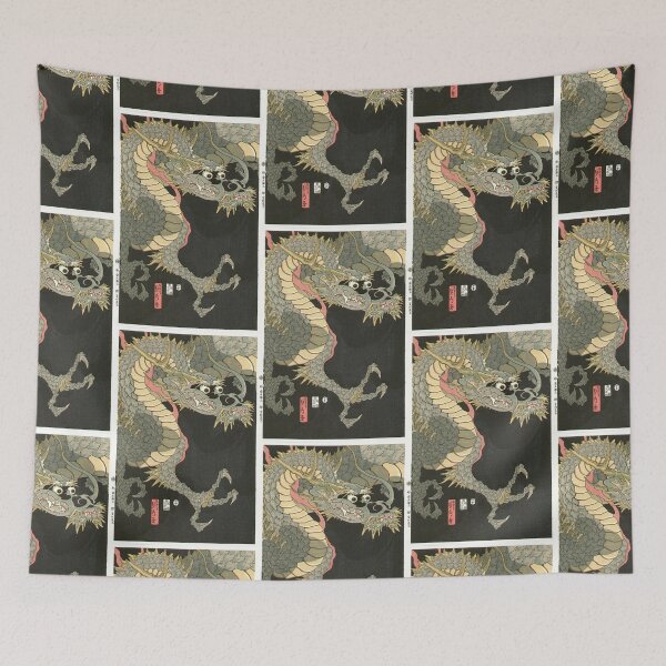 Item preview, Utagawa Sadahide - Dragon Japanese Painting designed and sold by schwarzkerpf.