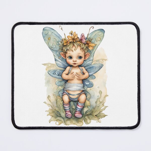 Item preview, Baby Fairy Toddler Enchanting Watercolor Graphic of Mystic World designed and sold by dcohea.