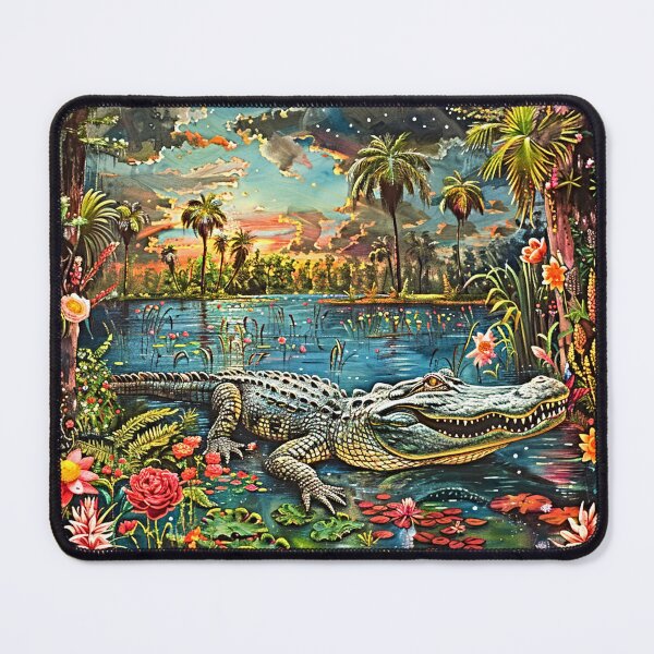 Item preview, Alligator Pond Scene designed and sold by RumpledFoxes.