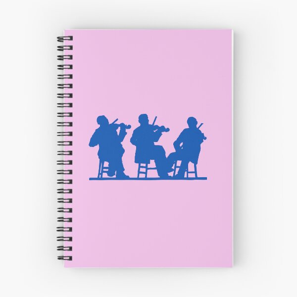 Item preview, Blue Musicians Playing Violins designed and sold by BrightrDayMusicArt.