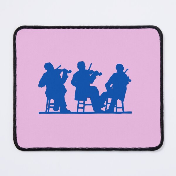 Item preview, Blue Musicians Playing Violins designed and sold by BrightrDayMusicArt.