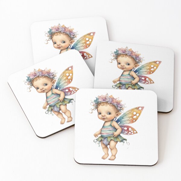 Item preview, Baby Fairy Toddler Enchanting Watercolor Graphic of Mystic World  designed and sold by dcohea.