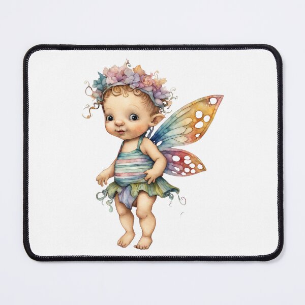 Item preview, Baby Fairy Toddler Enchanting Watercolor Graphic of Mystic World designed and sold by dcohea.