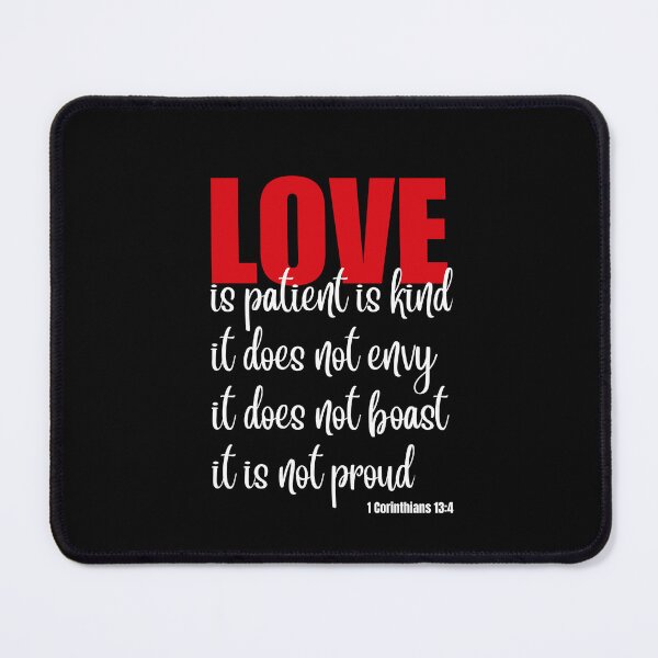 Item preview, Biblical Scriptures on Love 1 Corinthians 13:4 designed and sold by bible-prints.