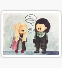 Jonerys Snowstorm Am I Your Prisoner? Sticker