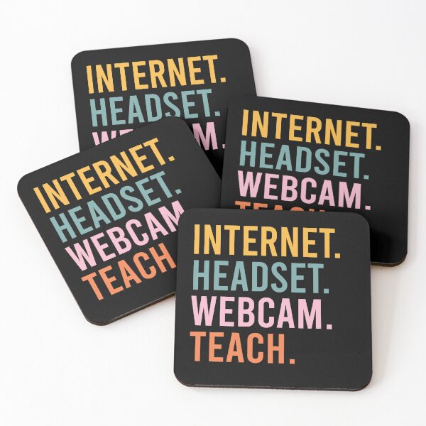 Item preview, INTERNET. HEADSET. WEBCAM. TEACH. designed and sold by CWLStacey.