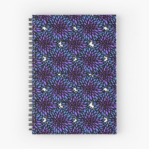 Item preview, Purple & Blue Chrysanthemum Flower designed and sold by RedLeafPine.