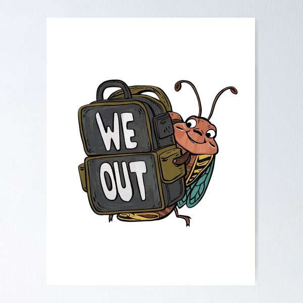 Item preview, Funny Cicada We Out Cute Cicada Brood Shirt designed and sold by first-shirt ⭐ ⭐ ⭐ ⭐ ⭐.