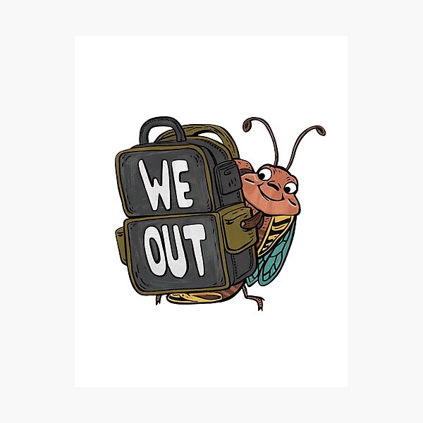 Item preview, Funny Cicada We Out Cute Cicada Brood Shirt designed and sold by first-shirt ⭐ ⭐ ⭐ ⭐ ⭐.