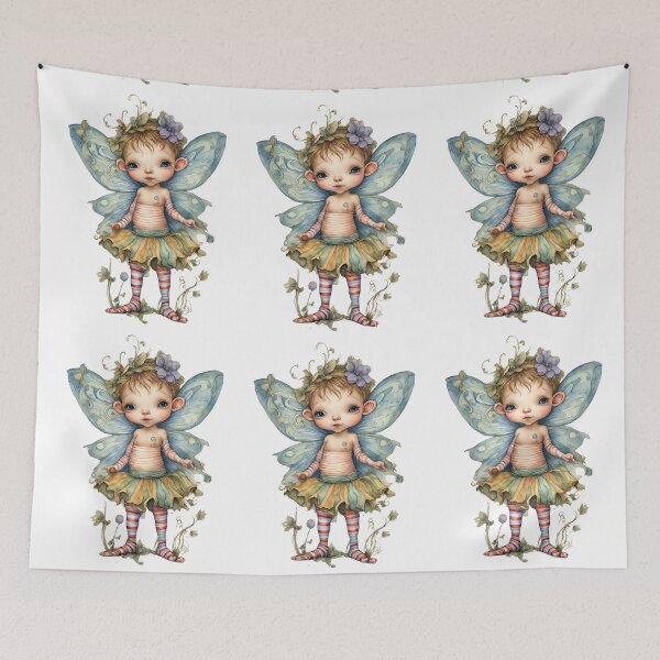 Item preview, Baby Fairy Toddler Enchanting Watercolor Graphic of Mystic World  designed and sold by dcohea.