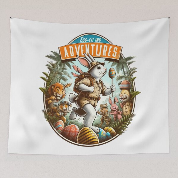 Item preview, rabbit easter adventure  Easter Funny animals  designed and sold by Expressions-Sel.