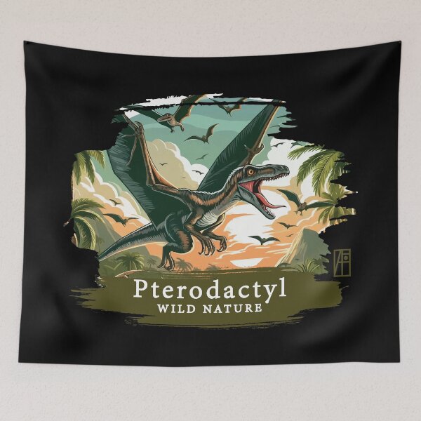 Item preview, Pterodactyl - WILD NATURE - DINOSAURS -1 designed and sold by ArtProjectShop.