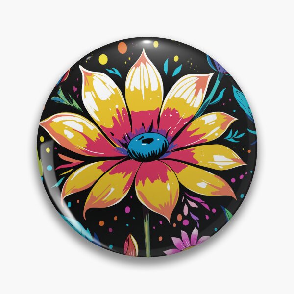 Item preview, Vibrant bouquet of stylized flowers designed and sold by SimoesArtistry.