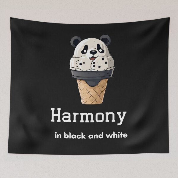 Item preview, Harmony giant panda black sesame ice cream designed and sold by Yeyishop.