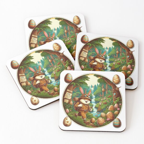 Item preview,  rabbit  tourist mountaineer Easter Funny animals  designed and sold by Expressions-Sel.