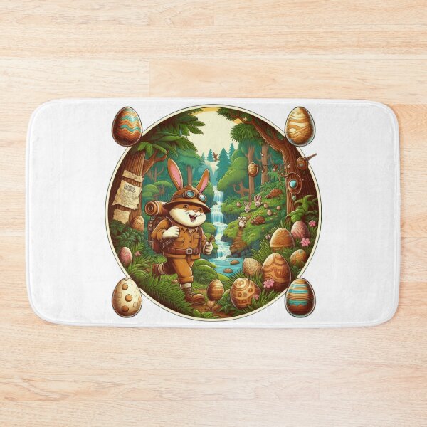 Item preview,  rabbit  tourist mountaineer Easter Funny animals  designed and sold by Expressions-Sel.