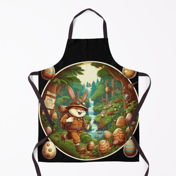 Item preview,  rabbit  tourist mountaineer Easter Funny animals  designed and sold by Expressions-Sel.