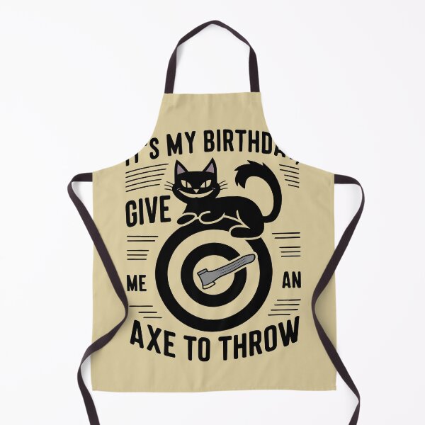 Item preview, It's My Birthday Funny Axe Throwing cat Lover Funny Axe Throwing Lover Famer Party designed and sold by FurRealStudioCo.