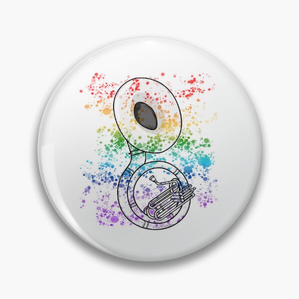 Item preview, Sousaphone Rainbow Colours Sousaphonist Brass Musician designed and sold by doodlerob.