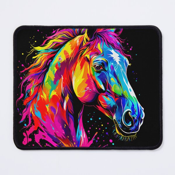 Item preview, Horse in Liquid Paint of Many Colors designed and sold by PixelCraftDSG.