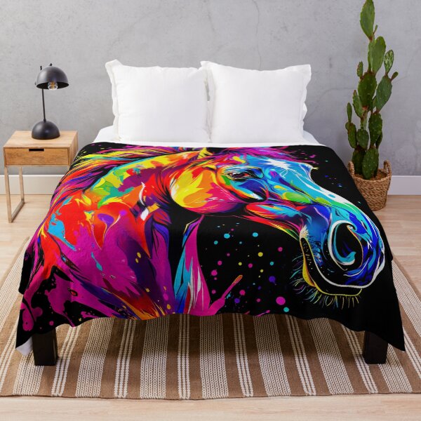 Item preview, Horse in Liquid Paint of Many Colors designed and sold by PixelCraftDSG.