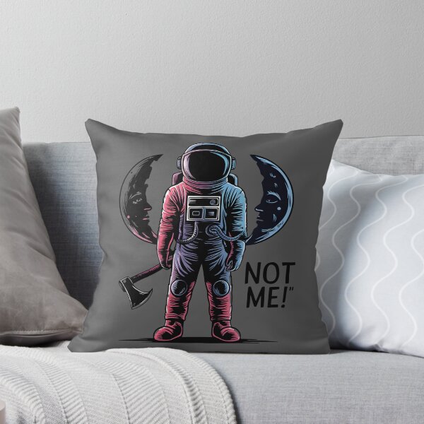 Item preview, astronaut destroy moon Funny Axe Throwing Lover designed and sold by FurRealStudioCo.