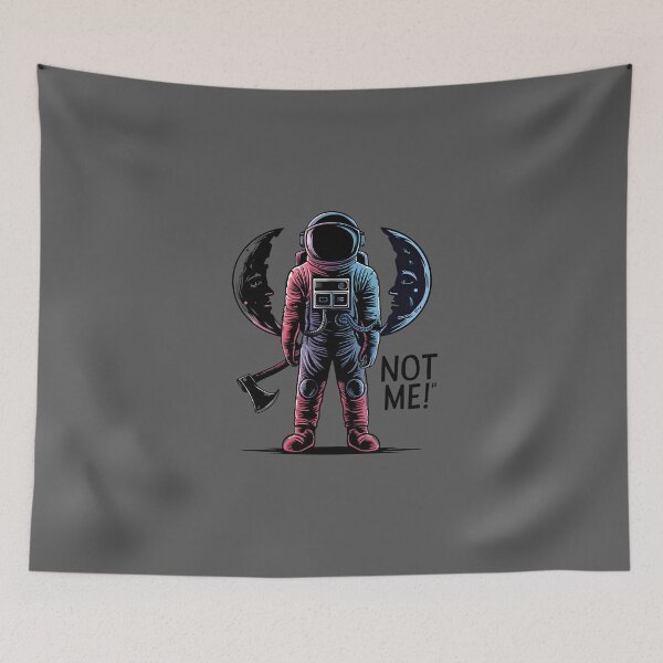 Item preview, astronaut destroy moon Funny Axe Throwing Lover designed and sold by FurRealStudioCo.