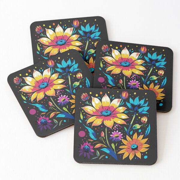 Item preview, Vibrant bouquet of stylized flowers designed and sold by SimoesArtistry.