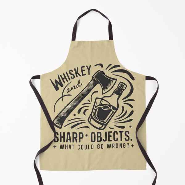 Item preview, Whiskey and Sharp Objects. What could go wrong? Funny Axe Throwing Lover designed and sold by FurRealStudioCo.