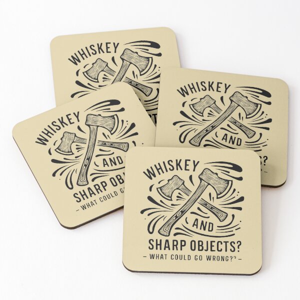 Item preview, Whiskey and Sharp Objects. What could go wrong? Funny Axe Throwing Lover designed and sold by bluel_evin.