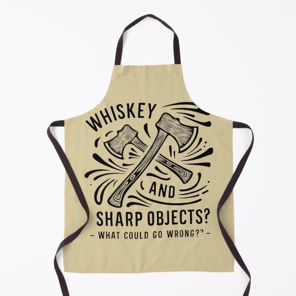 Item preview, Whiskey and Sharp Objects. What could go wrong? Funny Axe Throwing Lover designed and sold by FurRealStudioCo.